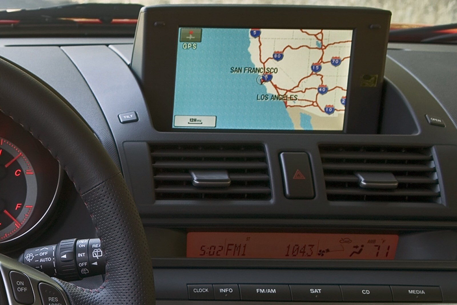 2008 Mazda Mazdaspeed 3 interior NAVSYS