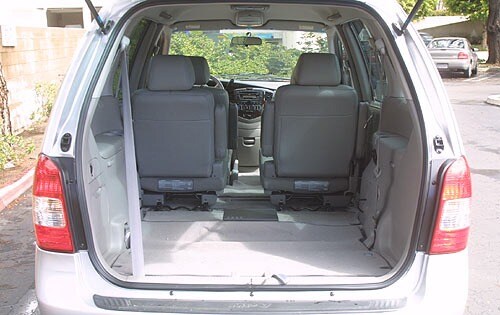 2001 Mazda MPV interior CARGO