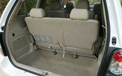 2005 Mazda MPV interior CARGO