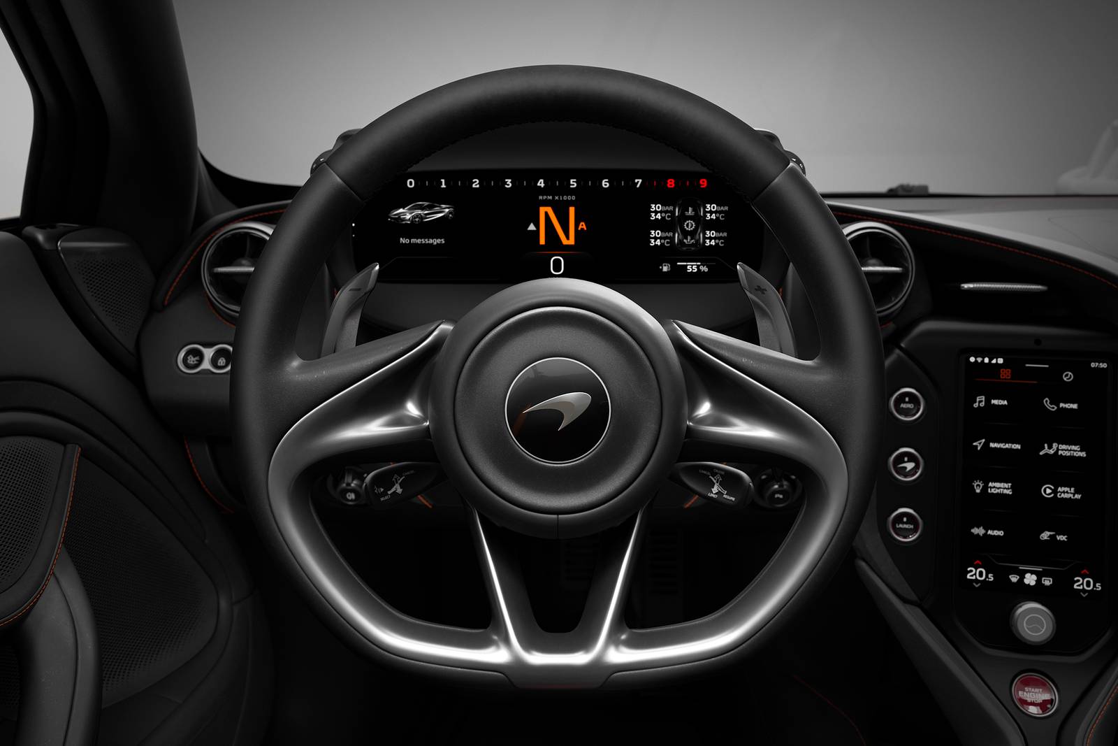2024 Mclaren 750s interior SWD