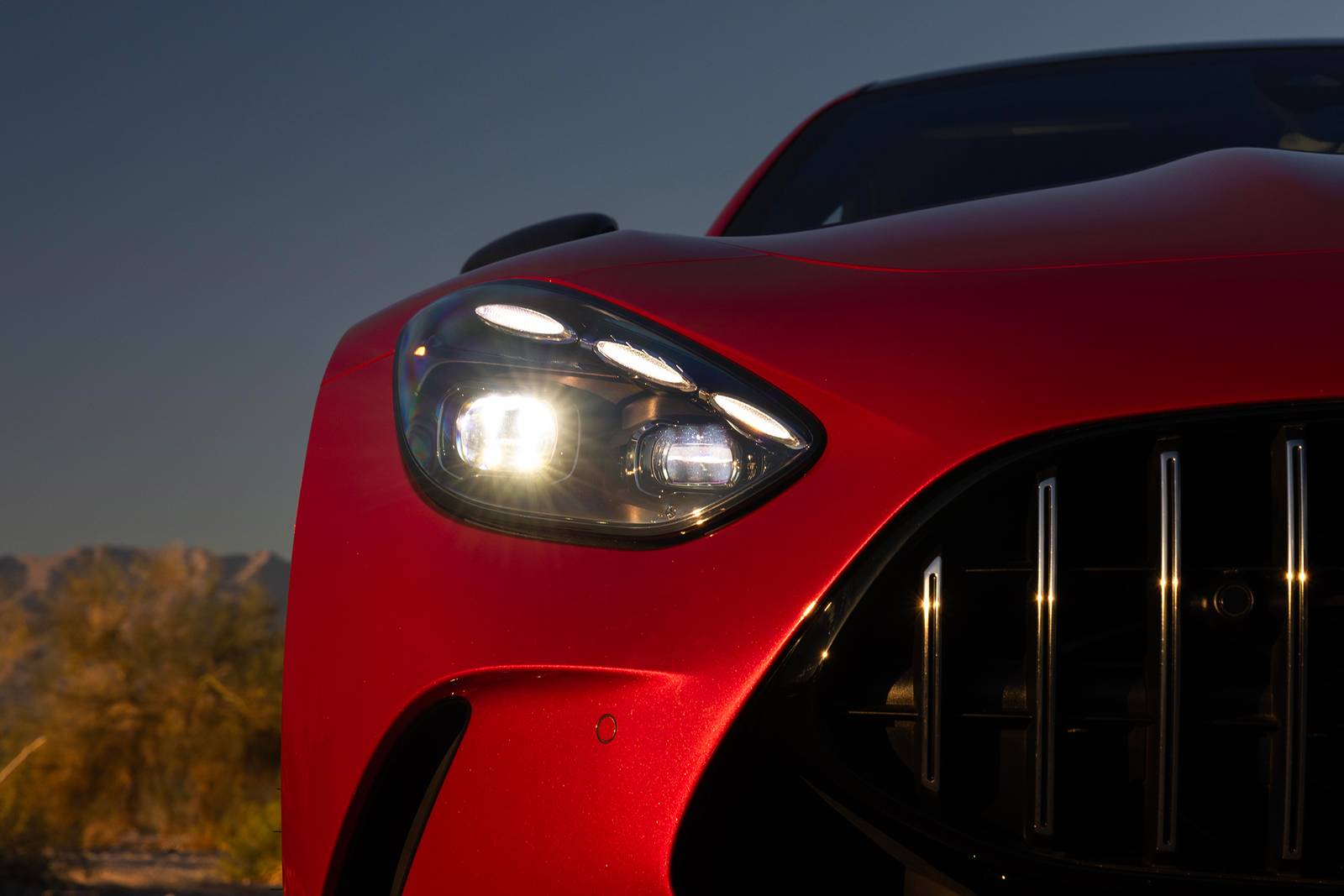 2024 Mercedes-Benz AMG GT front safety EDETAIL