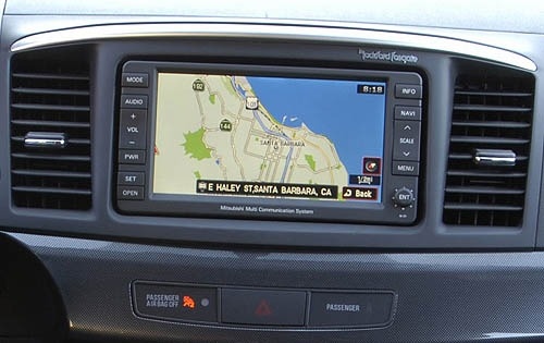 2008 Mitsubishi Lancer front safety DETAIL