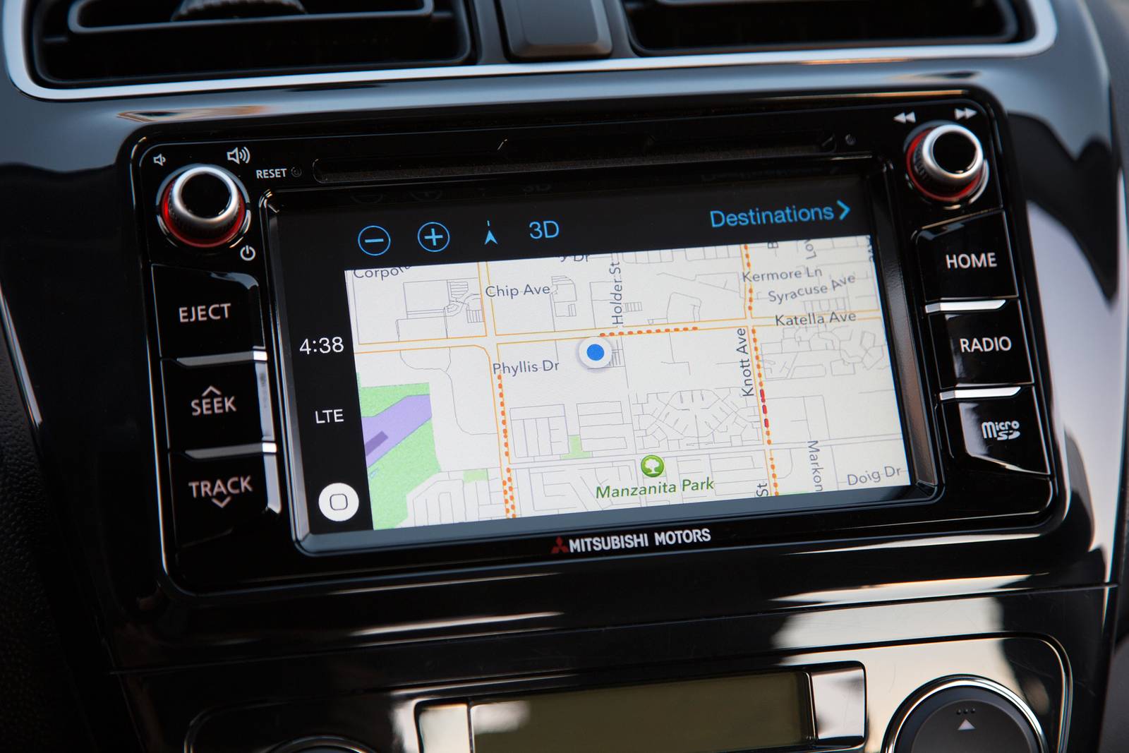 2017 Mitsubishi Mirage interior NAVSYS