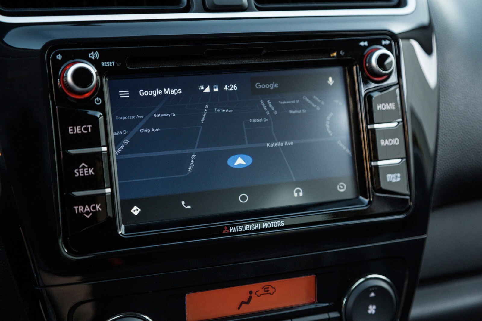 2018 Mitsubishi Mirage interior NAVSYS