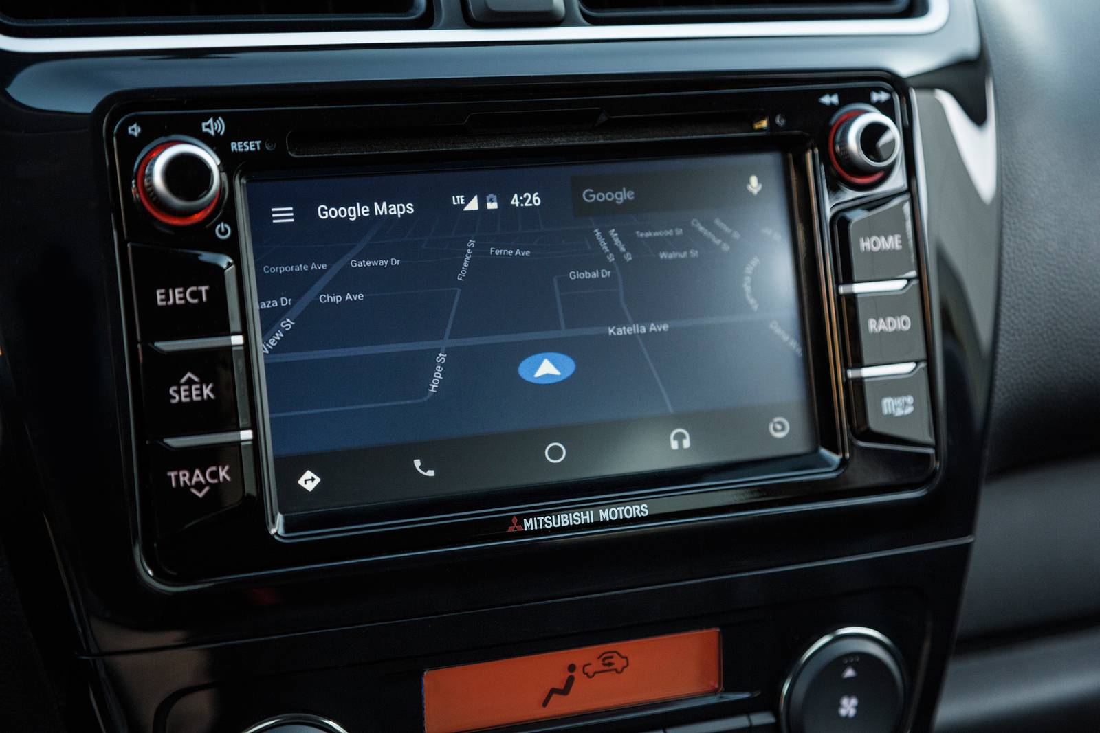 2019 Mitsubishi Mirage interior NAVSYS