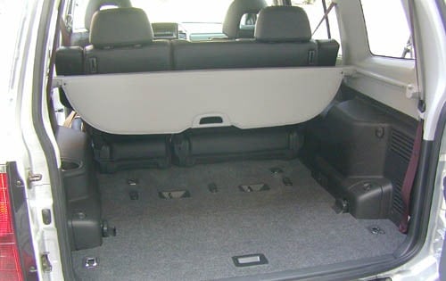 2001 Mitsubishi Montero Sport interior CARGO