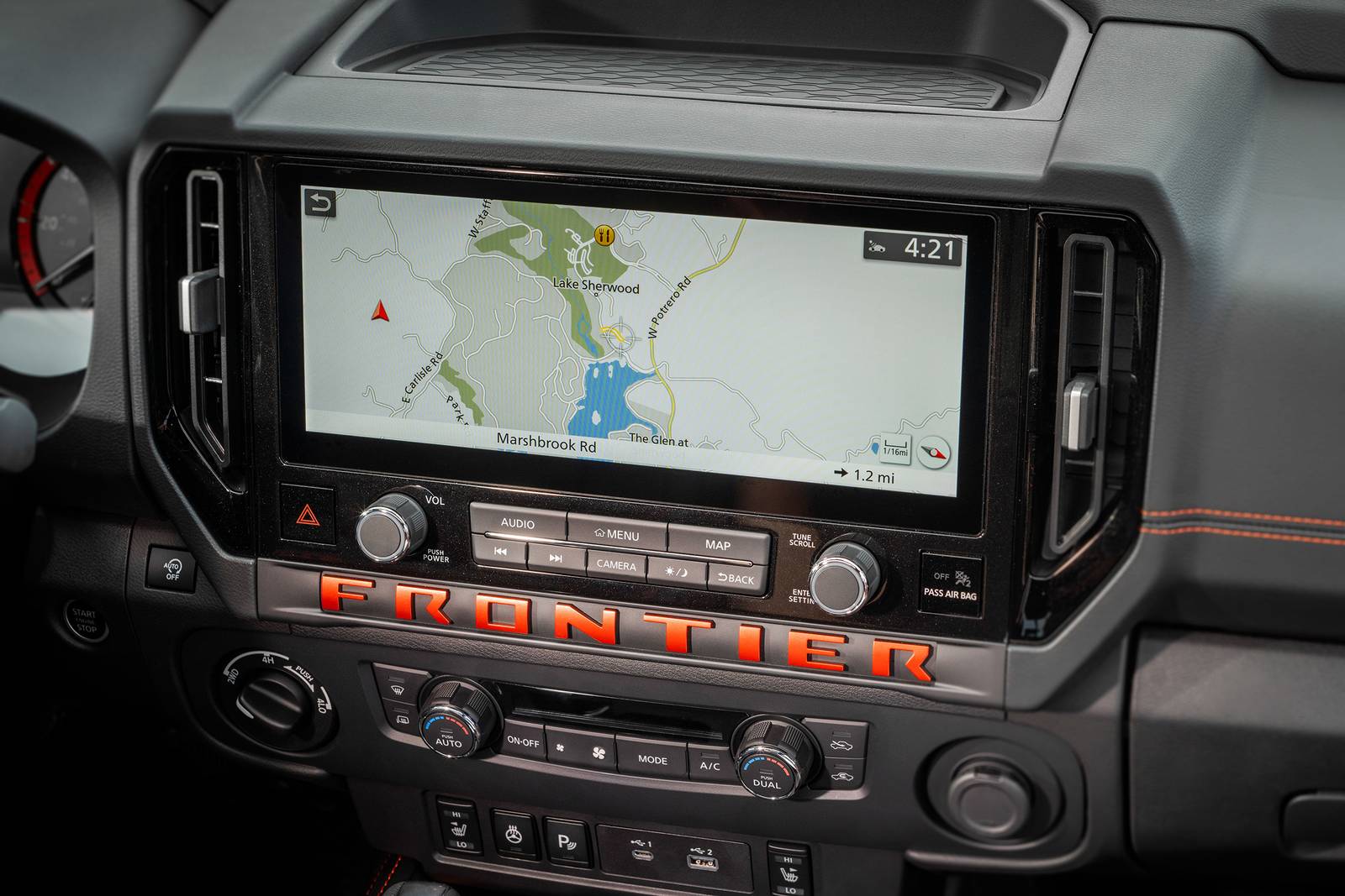 2025 Nissan Frontier front safety NAVSYS