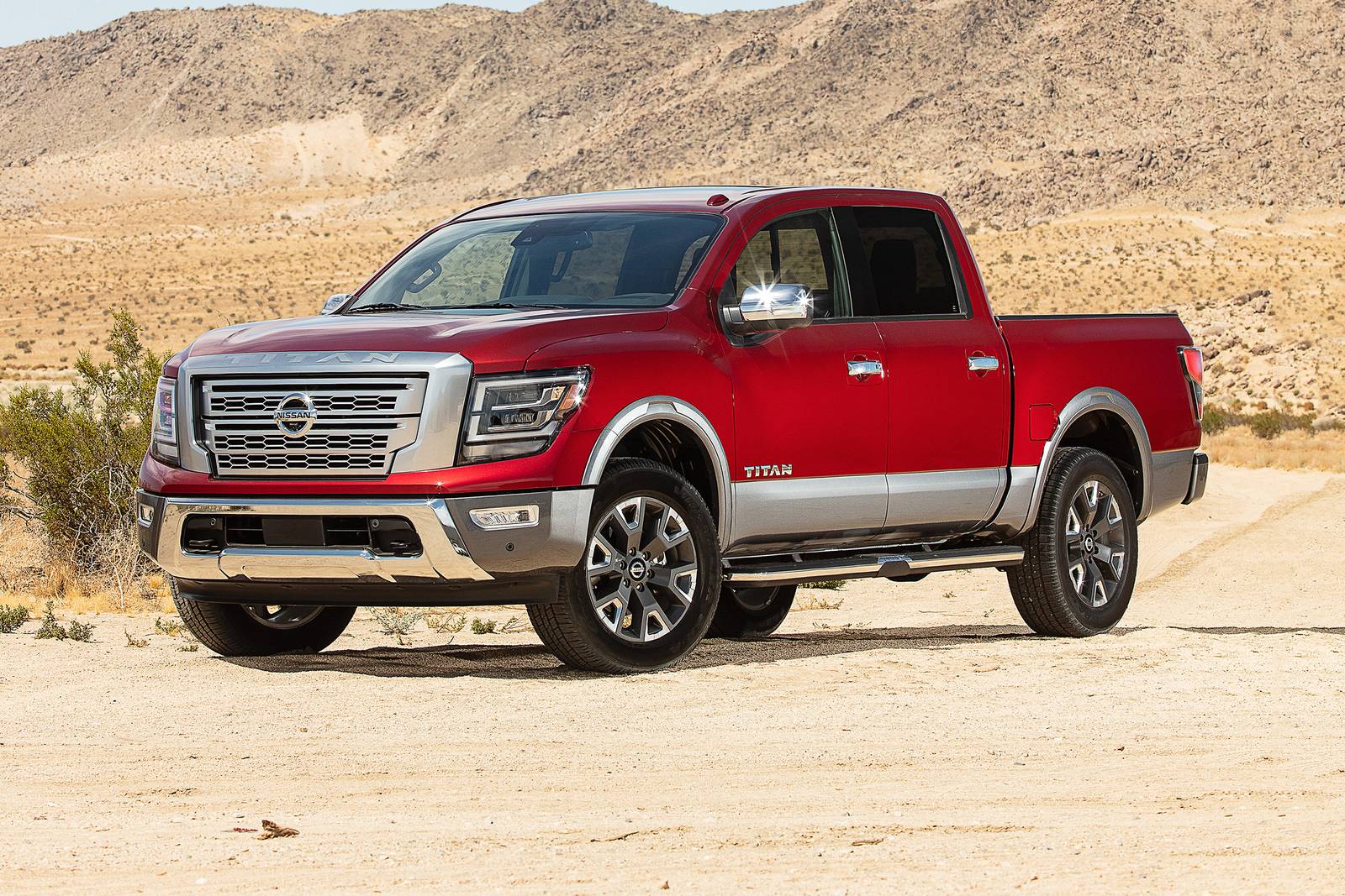 Titan Platinum Reserve Crew Cab Pickup Exterior Shown