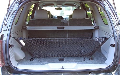 2002 Oldsmobile Bravada interior CARGO