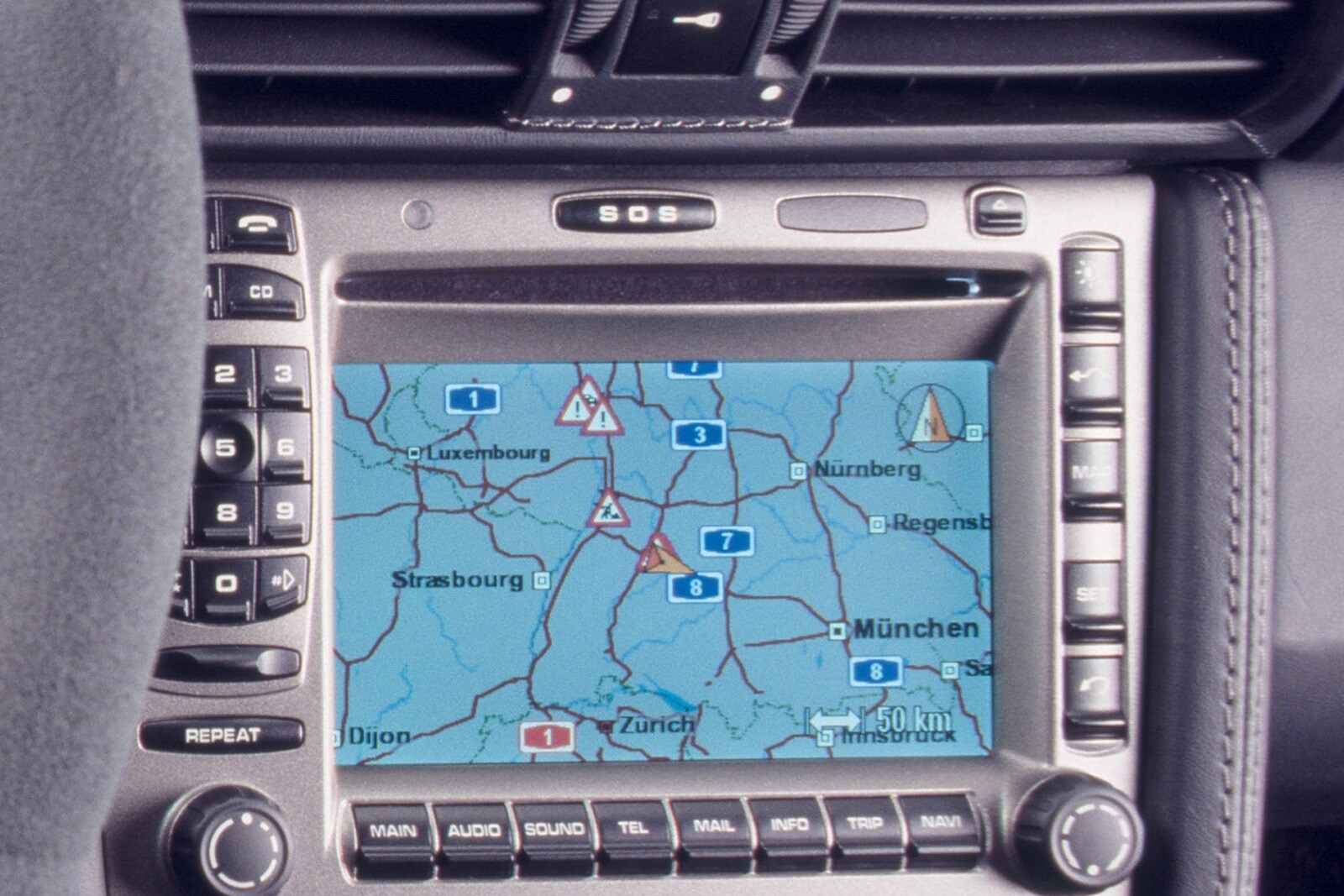 2007 Porsche 911 interior NAVSYS