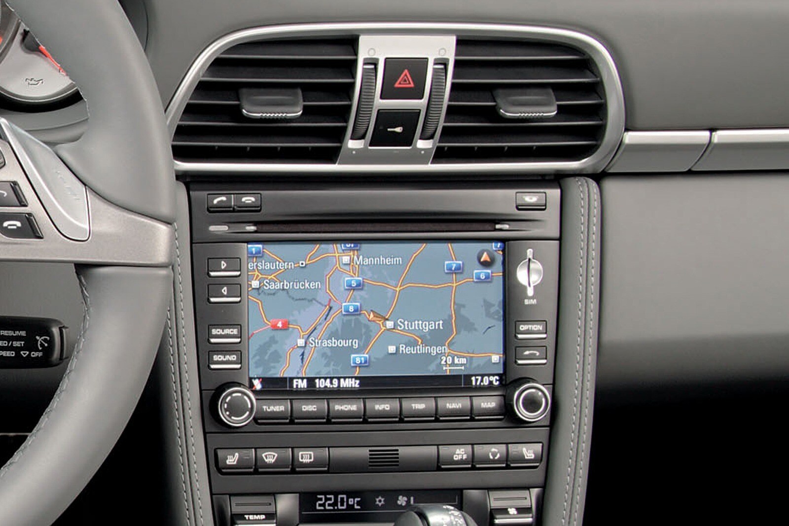 2010 Porsche 911 interior NAVSYS