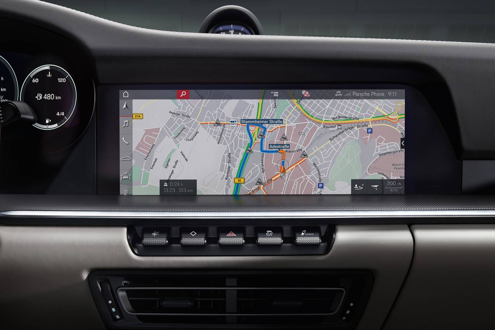 2020 Porsche 911 interior NAVSYS