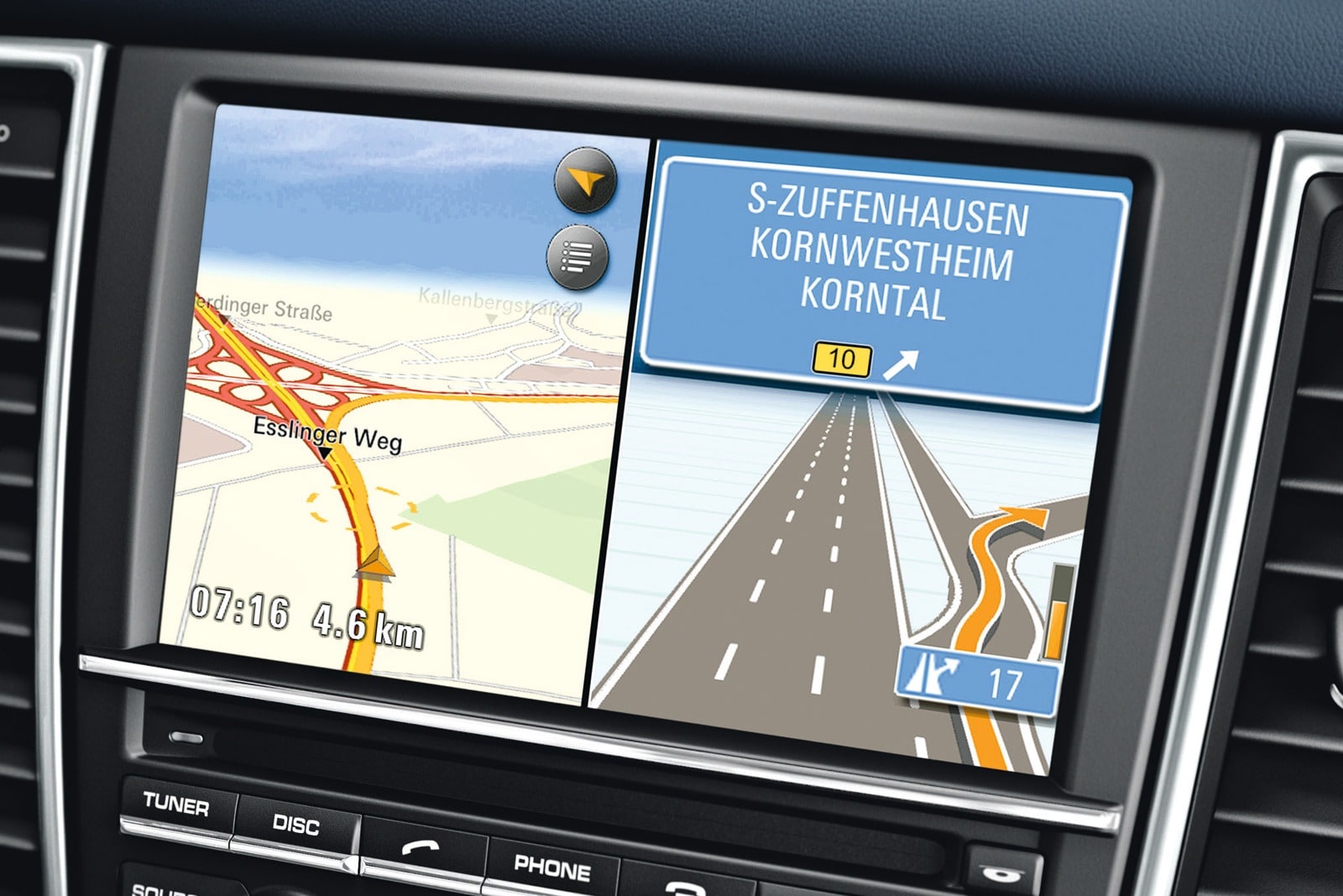 2010 Porsche Panamera interior NAVSYS