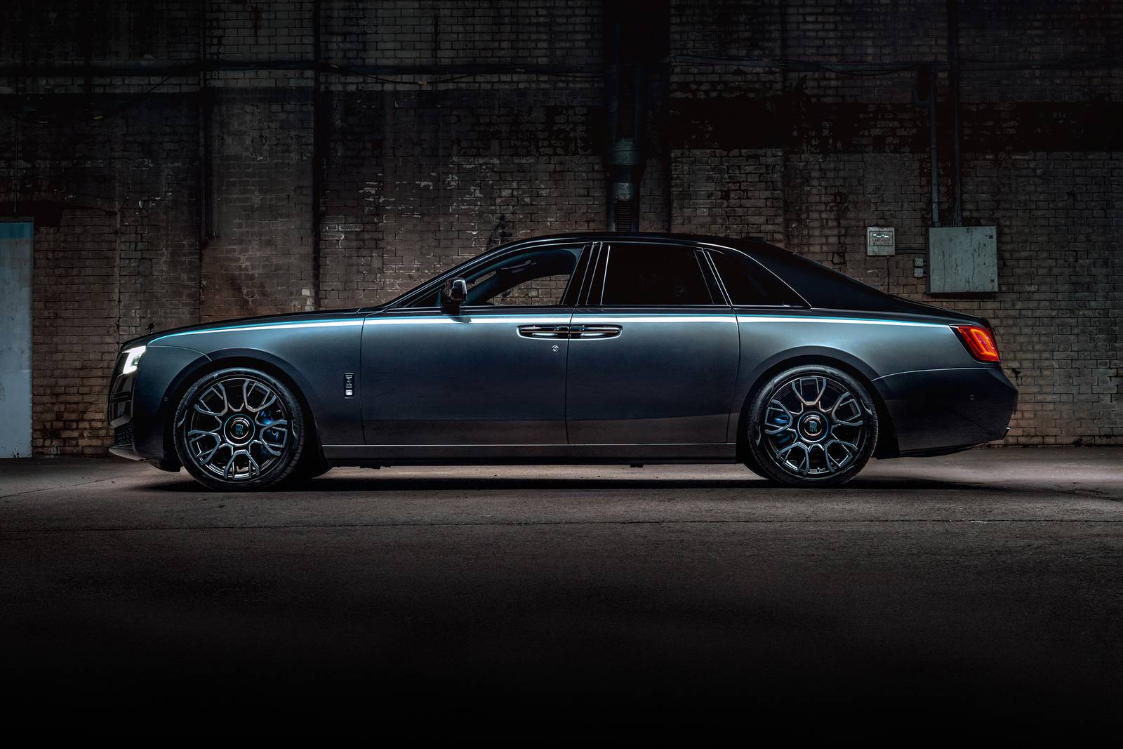 2022 Rolls-Royce Ghost Black Badge Sedan Profile