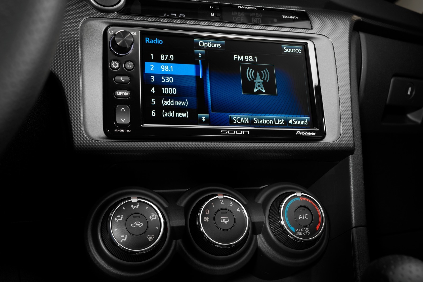 2016 Scion tC interior CC