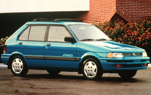 1993 Subaru Justy 4 Dr GL 4WD Hatchback