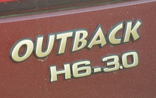 2002 Subaru Outback Rear Badging