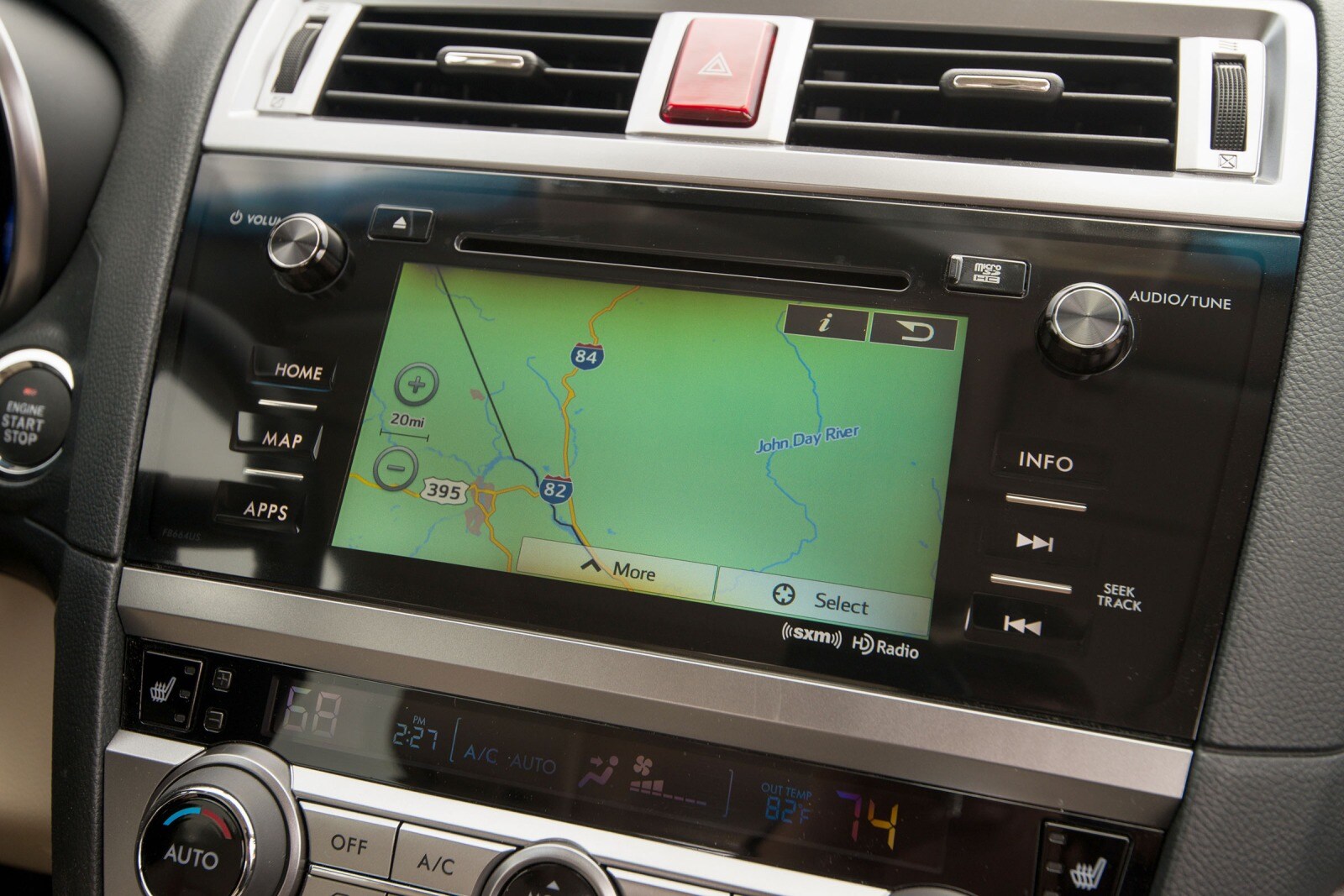 2017 Subaru Outback interior NAVSYS