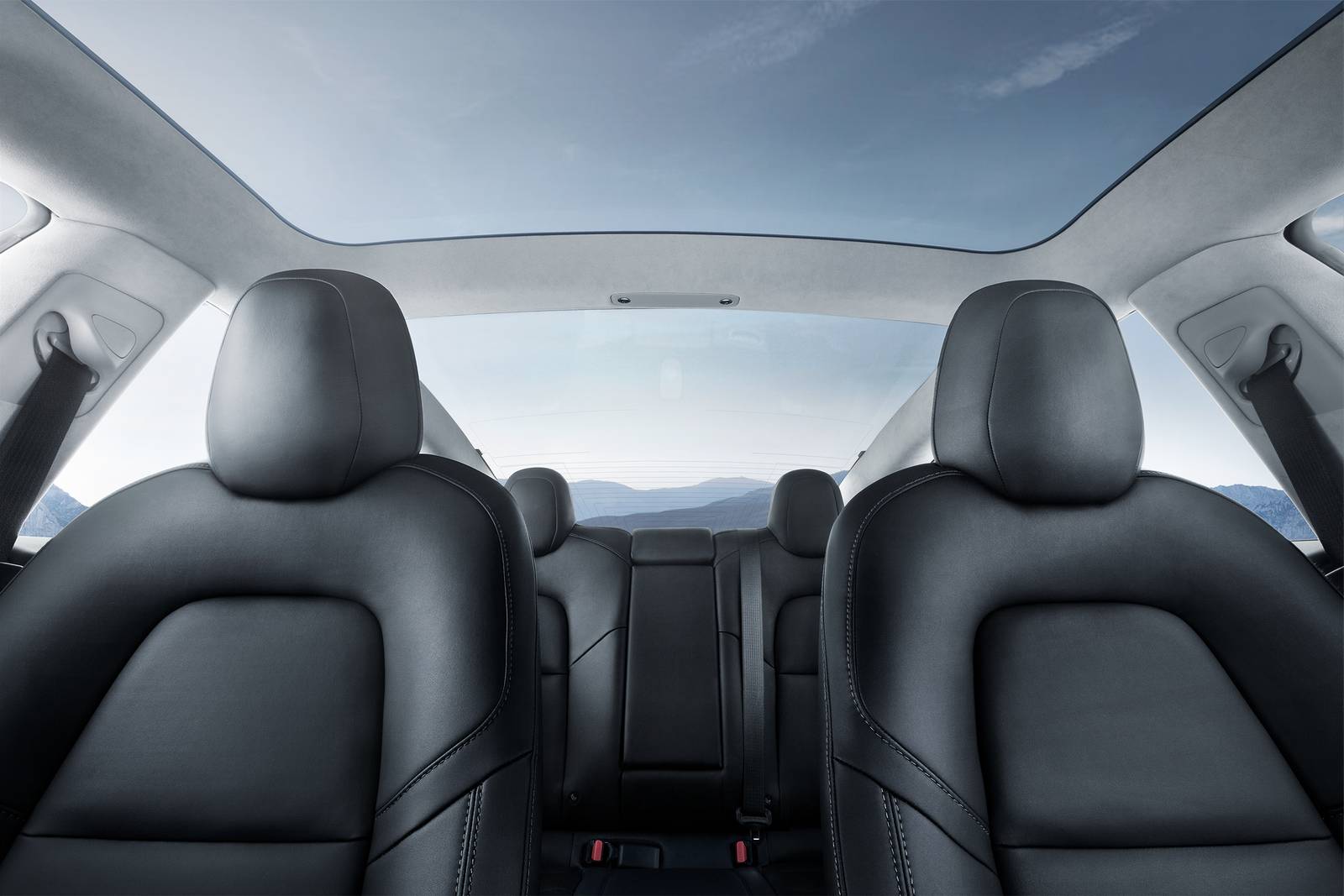 2017 Tesla Model 3 interior DETAIL