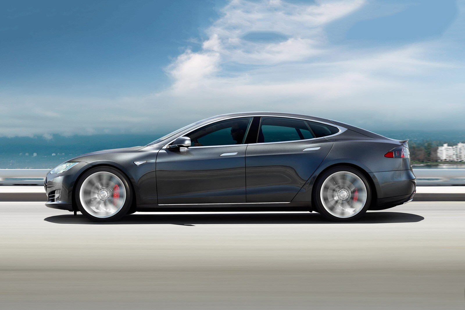2017 Tesla Model S P100D Sedan Exterior Shown