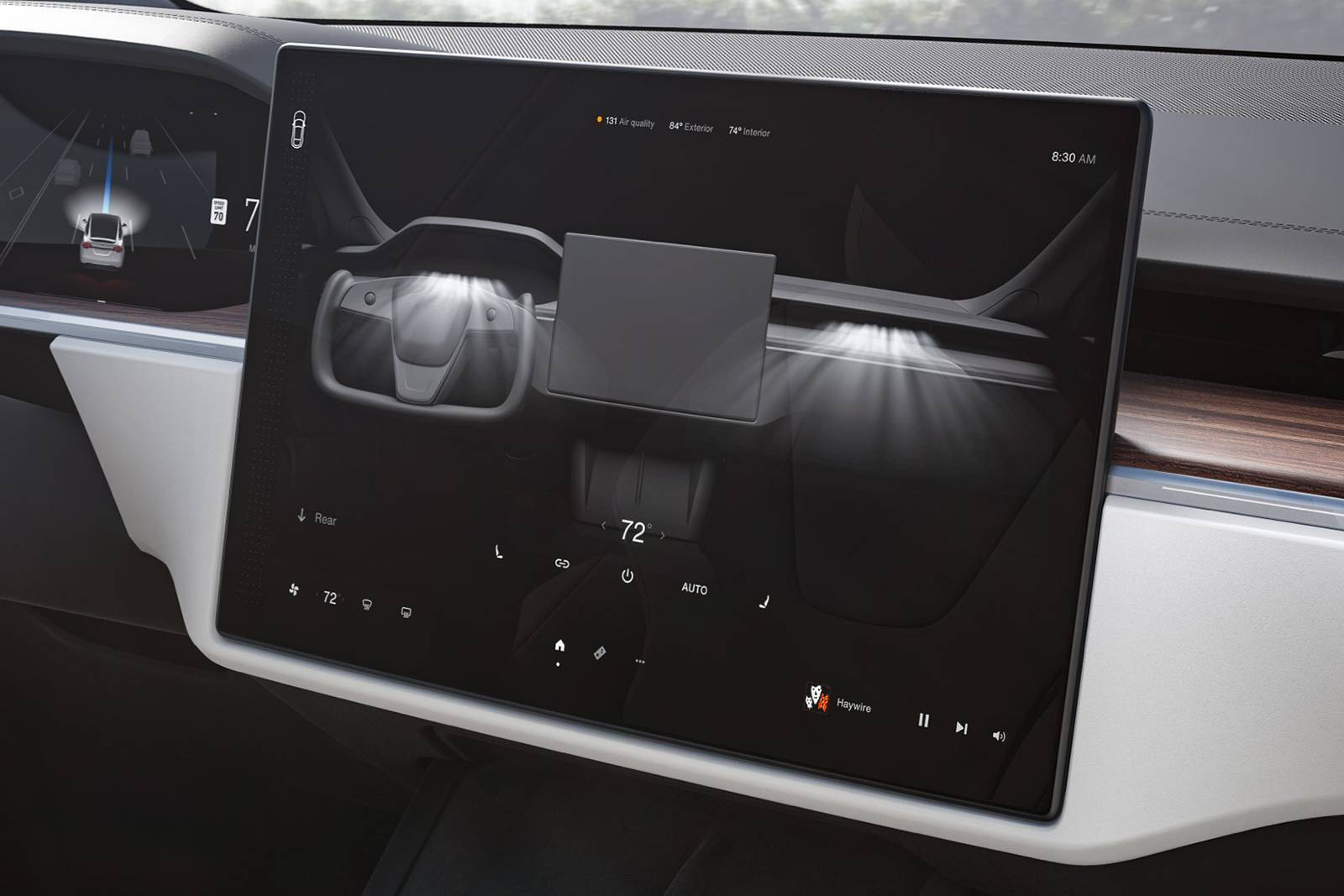 2020 Tesla Model X interior CC