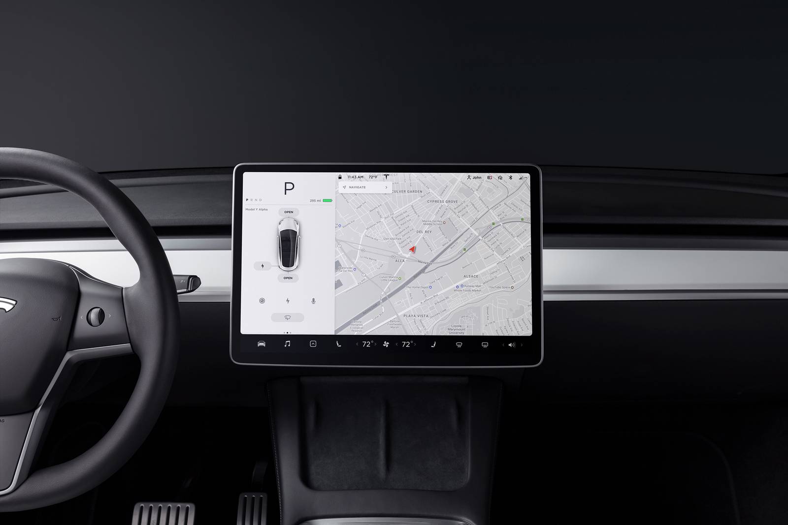 2023 Tesla Model Y interior CC
