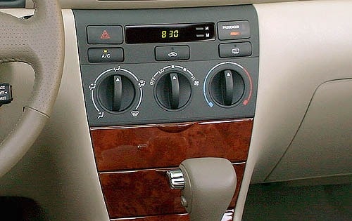 2006 Toyota Corolla interior CC