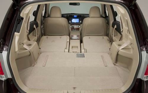 2011 Toyota Highlander interior CARGO