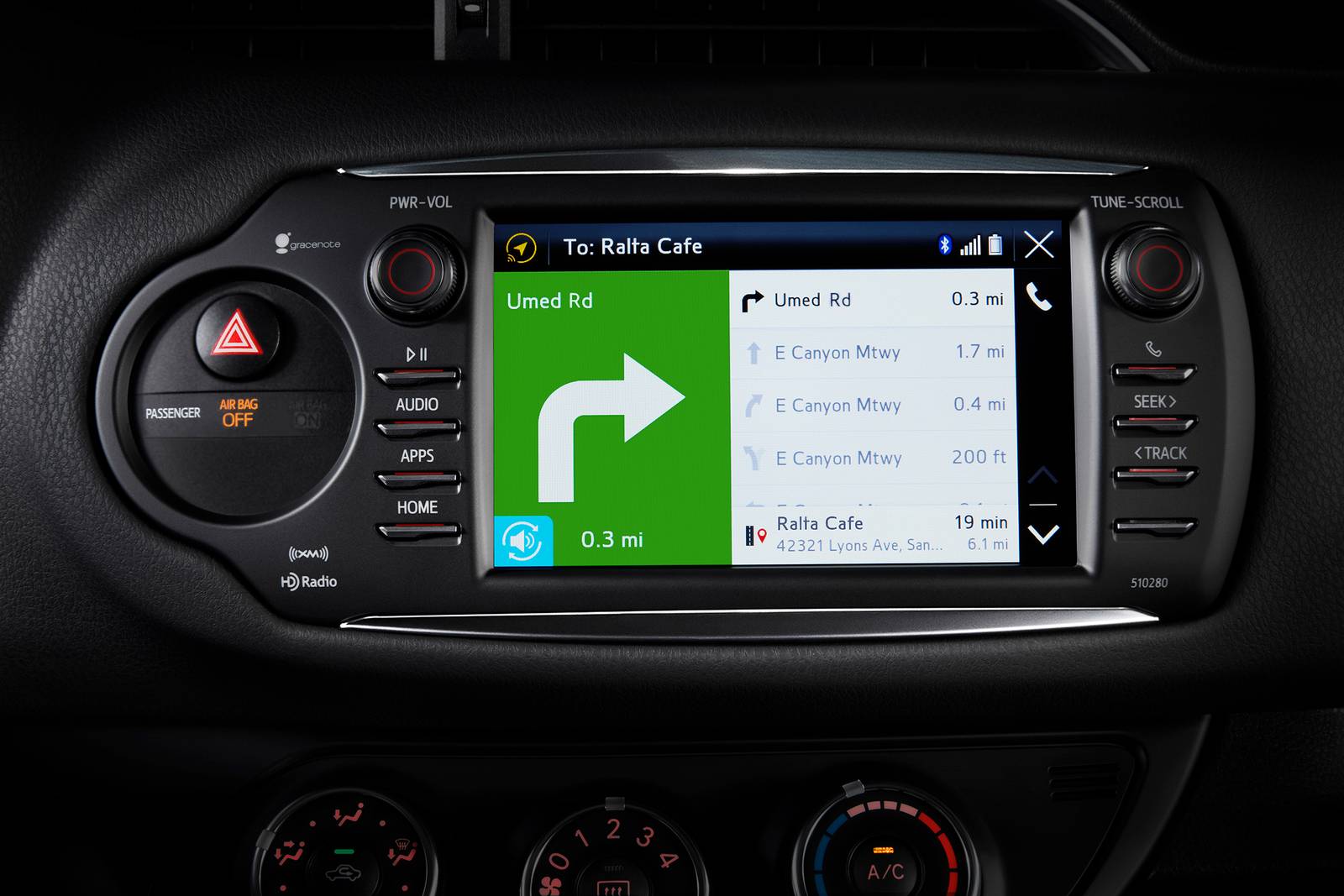 2018 Toyota Yaris front safety NAVSYS
