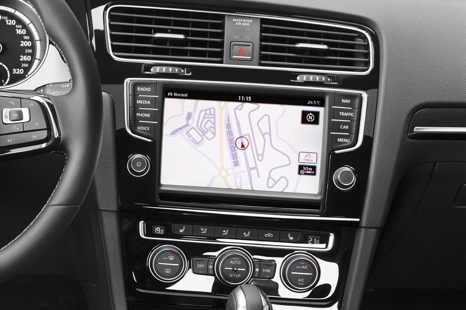 2015 Volkswagen Golf interior NAVSYS